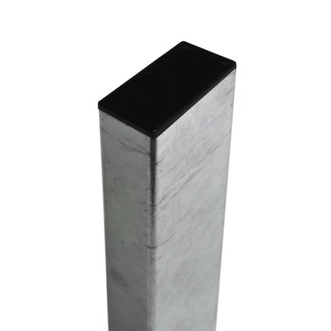 Mât rectangulaire acier galvanisé 80x40 pour panneau directionnel